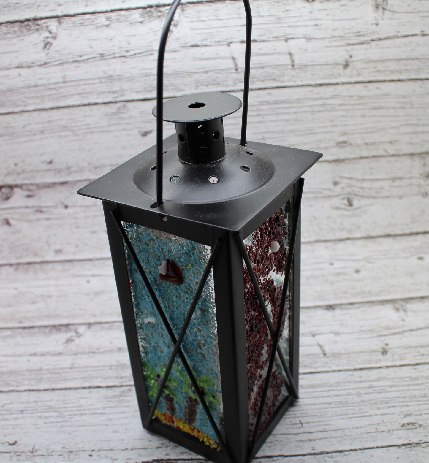 Tropical Scene LED Lantern