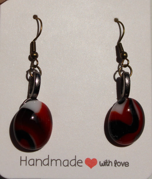 Red Puddle Earrings